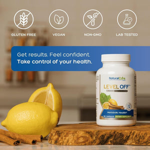 Level off - Spike Curb Supplement 120 Capsules 60 Servings Vegan, Non-Gmo, Gluten Free