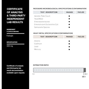 Tongkat Ali Fadogia Agrestis - Ultra High Potency 200:1 Tongkat Ali & 30:1 Fadogia Agrestis - 120 Capsules