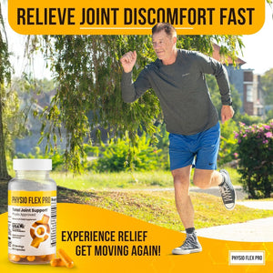 Total Joint Support Supplement for Men with Glucosamine, Chondroitin, Selenium & Bromelain | 60 Capsules