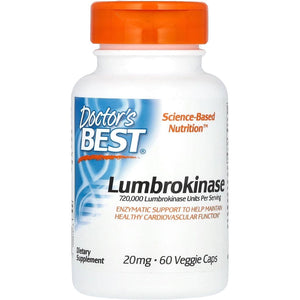 Doctor'S Best Lumbrokinase 20 Mg, 60 Count