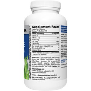 Nature'S Wonder Men'S Prostate Formula with Saw Palmetto, Beta-Sitosterol & Lycopene, 200 Softgels