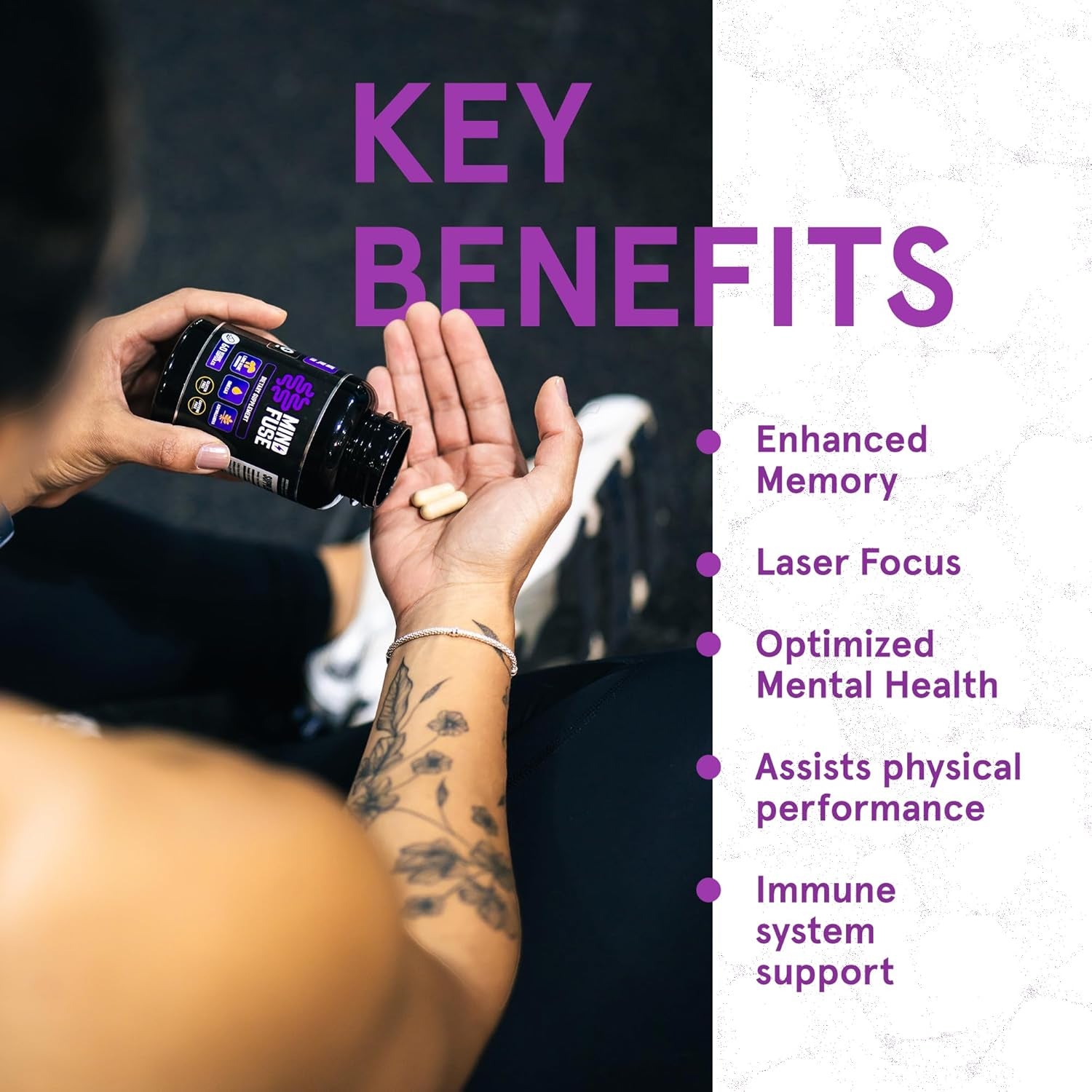 Nootropic Memory Booster Supplement for Adults 60 Capsules