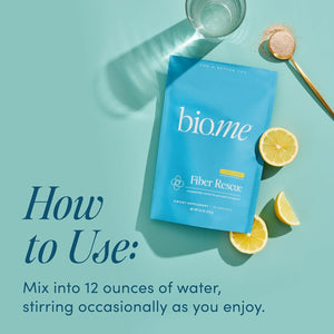 Fiber Rescue - Psyllium Husk Powder for Digestive Health & Bloating Relief - 30 Servings