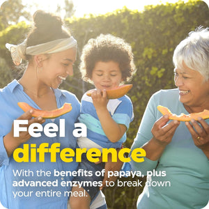 Enzymedica Papaya Gold, Advanced Digestive Enzymes with Natural Organic Papaya & Chlorophyll 60 Chewable Tablets