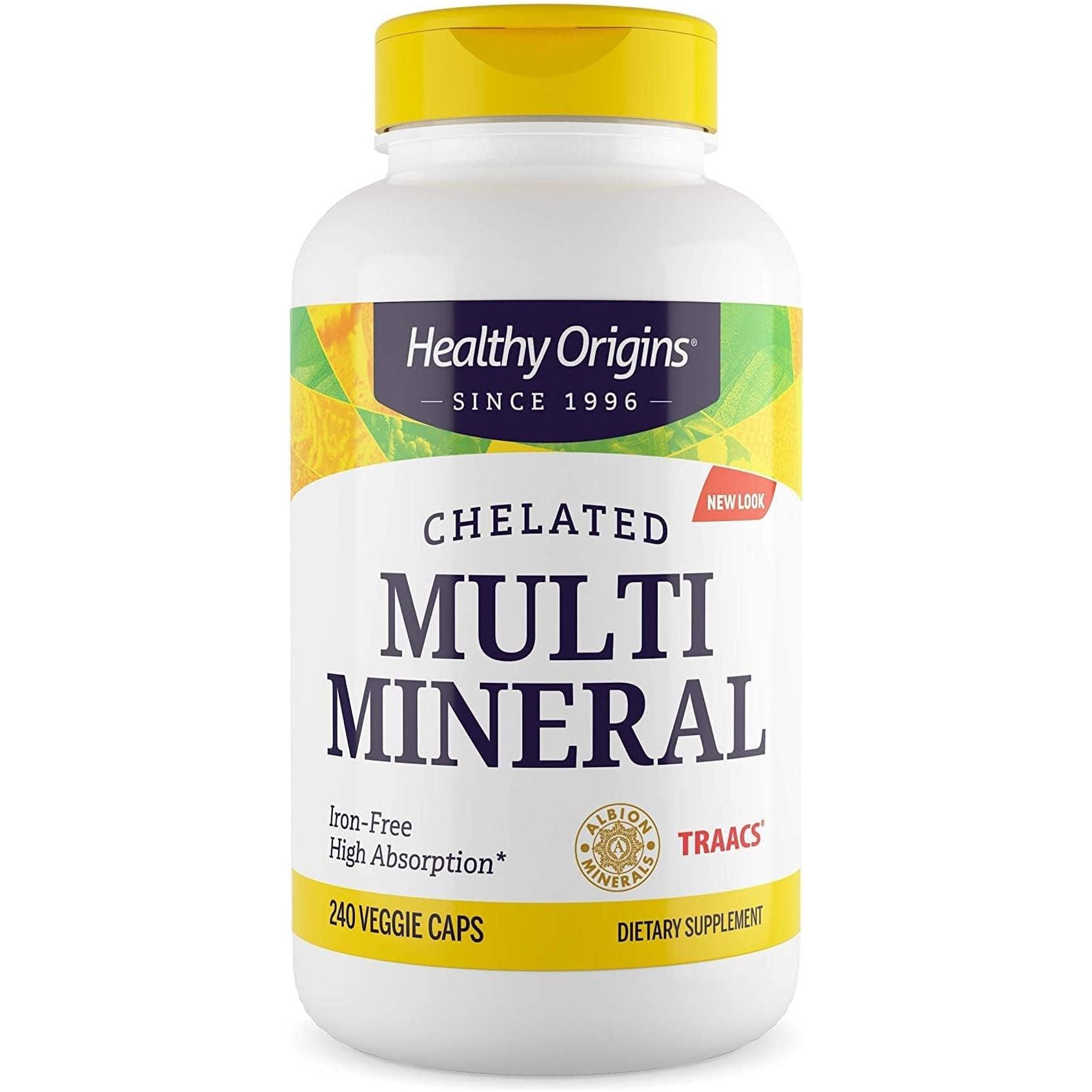Healthy Origins Chelated Multi Mineral - Chelated Trace Minerals Supplement with Selenium, Iodine, Magnesium & More 240 Veggie Capsules