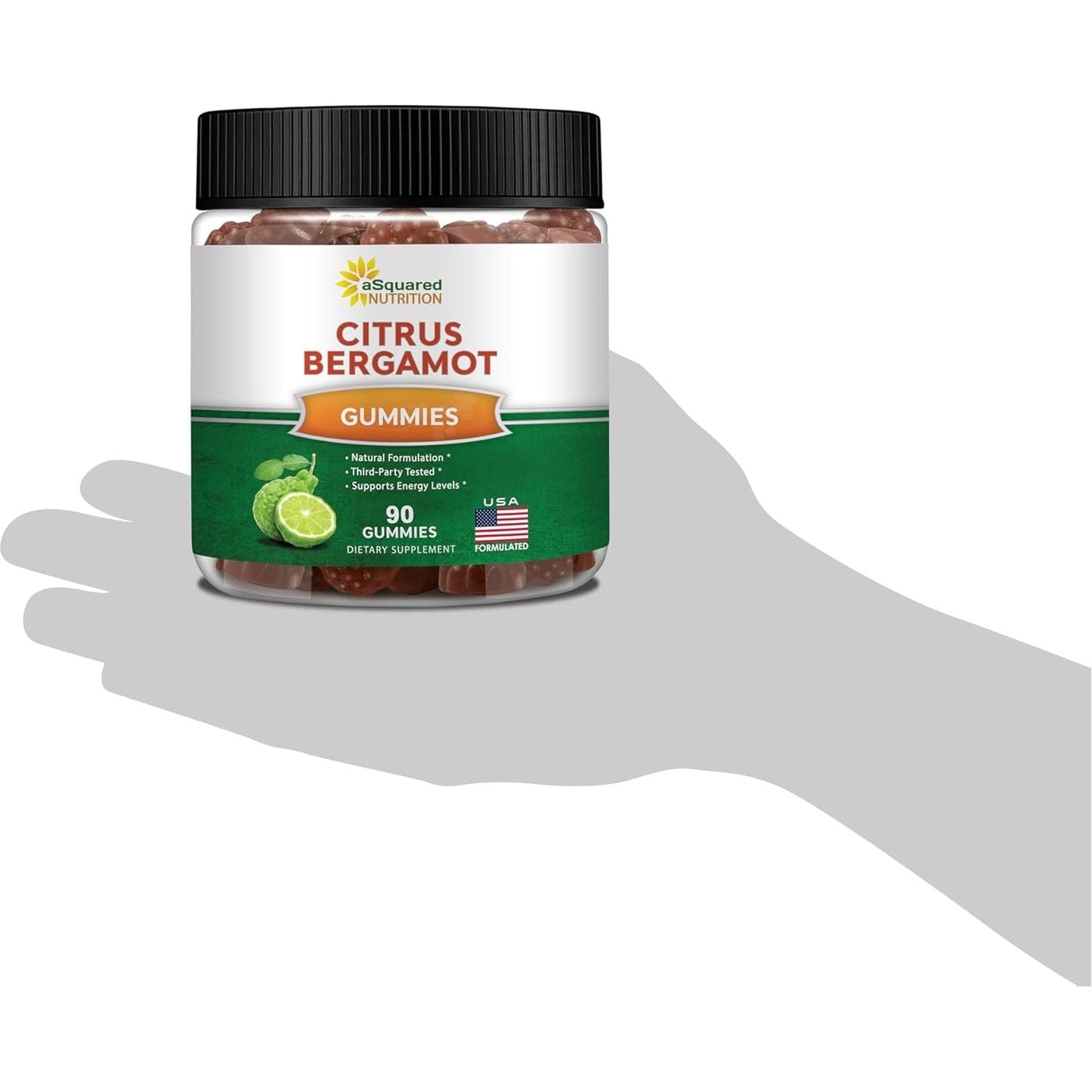 Asquared Nutrition Citrus Bergamot Gummies 500Mg