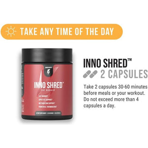 Inno Shred Fat Burner for Men and Women (60 Capsules) (With Stimulant)