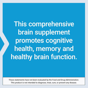 Life Extension Cognitex® for Attention, Focus, Mood & Memory, Gluten-Free, Non-Gmo, Vegetarian, 60 Tablets