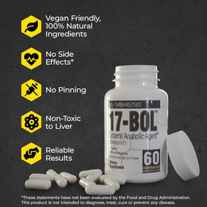 Avry Labs Extreme Anabolic Supplement – Pre-Workout Dietary Supplement, Lean Muscle Builder & Fat Burner 60 Capsules