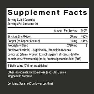 POPSTAR Labs Semen Volume Booster - Men'S Semen Health & Fertility Supplement 120 Capsules