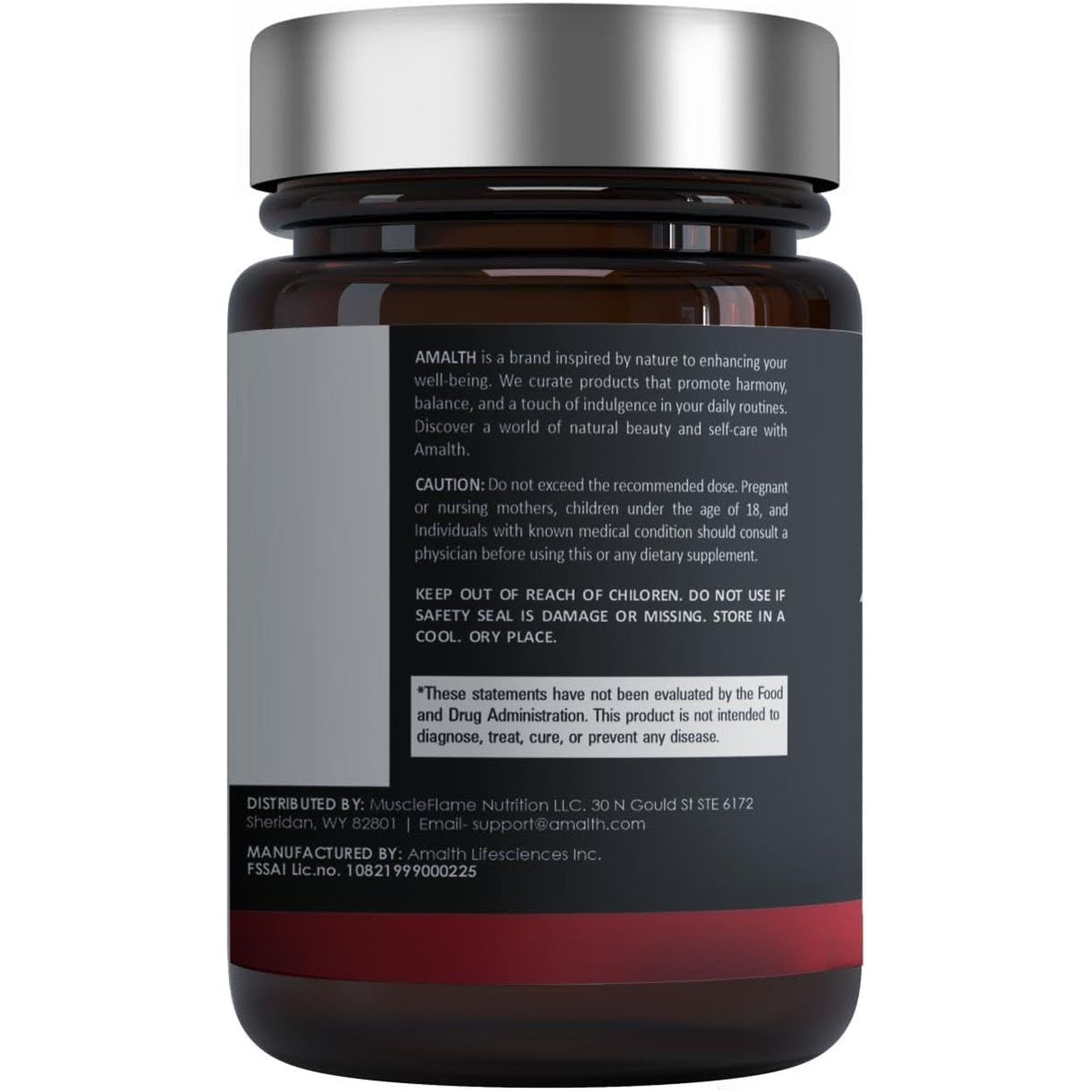 AMALTH Tribulus Terrsestris, Highest Potency with Ashwagandha, Saw Palmetto, Panax Ginseng Shilajit Maca 90 Capsules