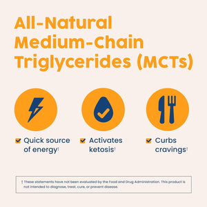 Nativepath MCT Oil Powder Supplement - Unflavored MCT Powder - Keto-Friendly - 25 Servings