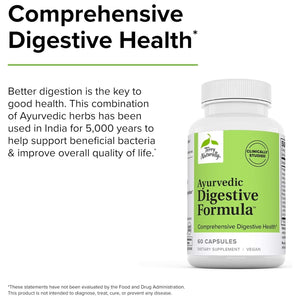 Terry Naturally Ayurvedic Digestive Formula - Support Gut Health & Gut Microflora - 60 Capsules