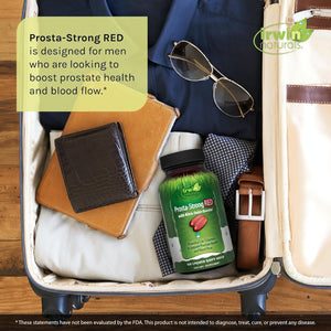 Irwin Naturals Prosta-Strong RED with Nitric Oxide Boosters - Prostate Health Support - 80 Liquid Softgels