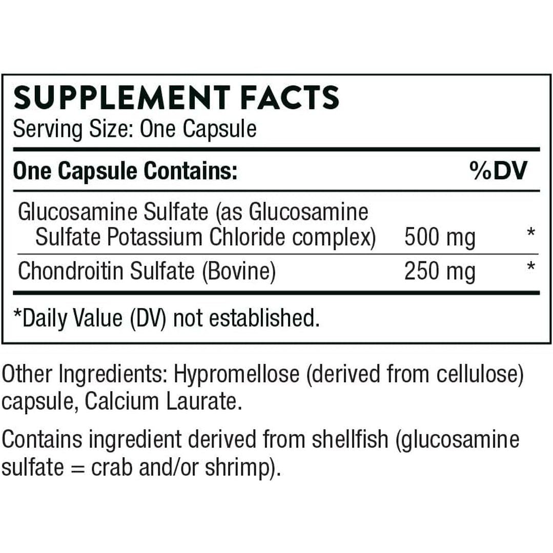 THORNE Glucosamine & Chondroitin - Support to Maintain Healthy Joint Function and Mobility - 90 Capsules