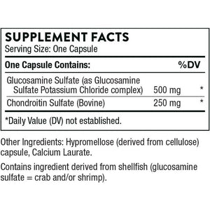 THORNE Glucosamine & Chondroitin - Support to Maintain Healthy Joint Function and Mobility - 90 Capsules