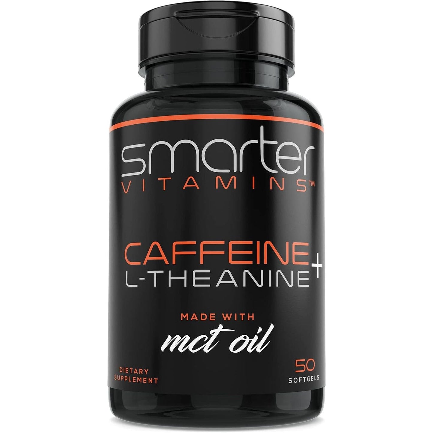 200Mg Caffeine Pills - MCT Oil from 100% Coconuts + 100Mg L-Theanine, Advanced Energy,
