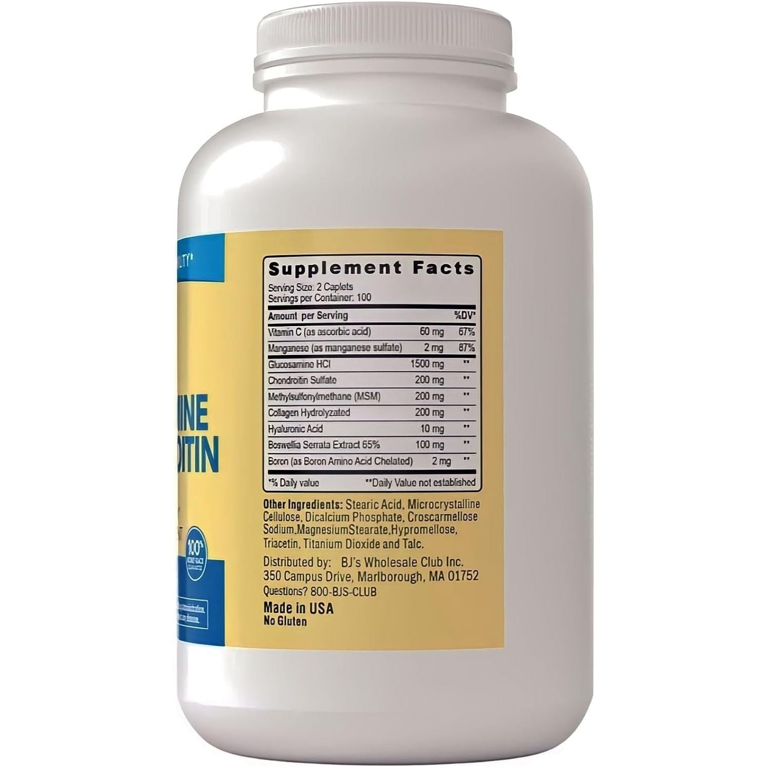 Berkley Jensen Glucosamine Chondroitin MSM Boswellia Complex 200 Caplets