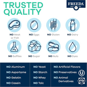 Freeda Betaine Hcl - Vegan Betaine Supplement Digestive Supplement for Healthy Digestion (90 Capsules)