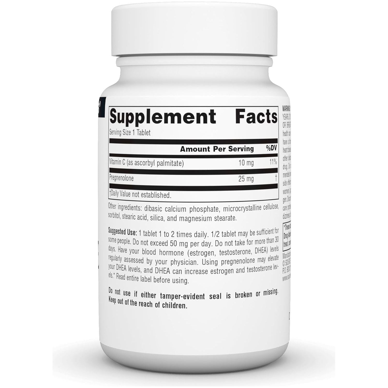 Source Naturals Pregnenolone 25Mg - 120 Tablets