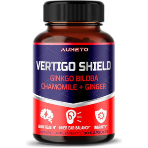 Vertigo Support Complex - Advanced 14-In-1 Formula for Spinning Dizziness Inner Ear Balance* - Made in the USA