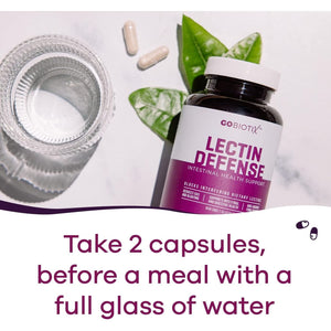 GOBIOTIX Lectin Defense - Lectin Blocker Supplement with MSM and Digestive Enzymes - 60 Capsules