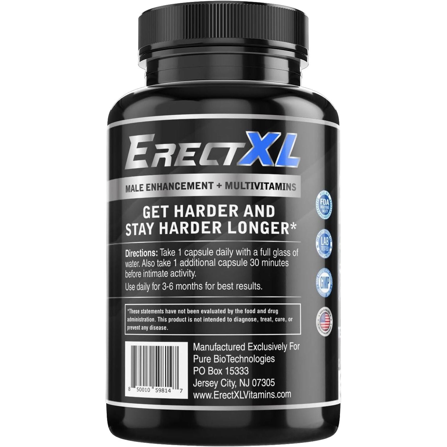 Erectxl Male Enhancement + MULTIVITAMIN - Increase Erection Size, Strength, Stamina