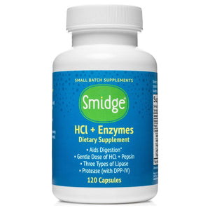 Smidge™ Hcl + Enzymes – Digestion – 120 Capsules