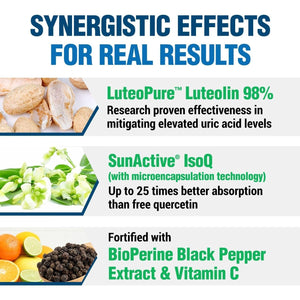 LABO Nutrition Uricrestore - Uric Acid Cleanse & Support, Joint Discomfort Relief, 2 Months Supply