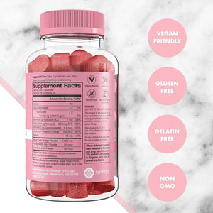 Flat Tummy Apple Cider Vinegar Gummies, 60 Count – Detox, Support Gut Health