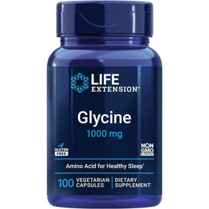 Life Extension Glycine, 1000 Mg, Amino Acid That Promotes Healthy Sleep, 100 Capsules