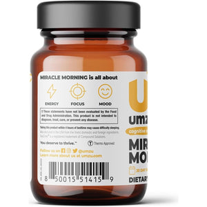UMZU Miracle Morning Energy Supplement with Caffeine & Energy Enhancers 150Mg (30 Capsules)