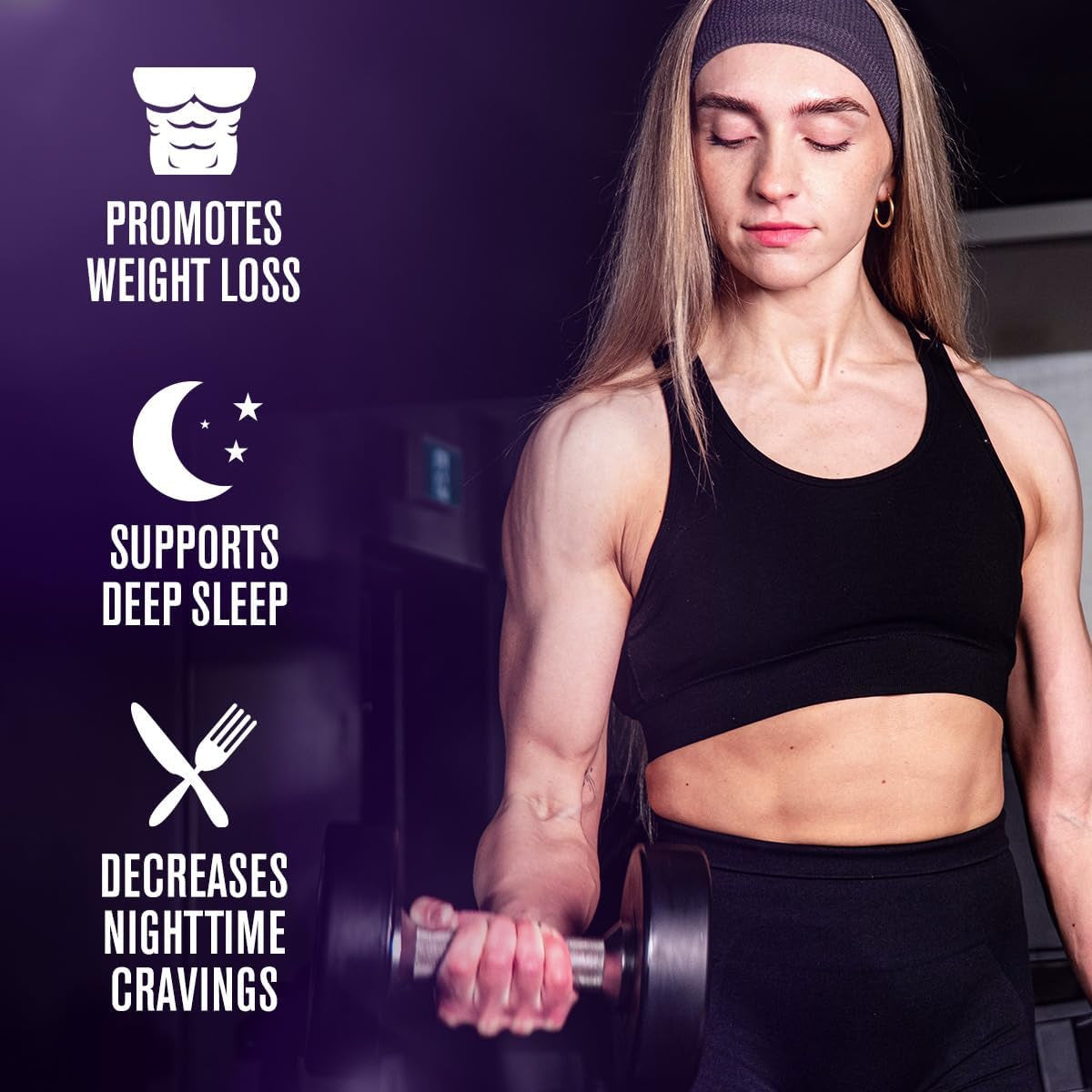 Jacked Factory Lean PM Night Time Fat Burner, Sleep Aid Supplement 60 Pills