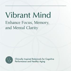 Natura Health Products Vibrant Mind - Nootropic Brain Supplement for Memory and Focus* (90 Capsules)