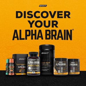 ONNIT Alpha Brain Black Label Capsule (80Ct) Premium Citicoline Brain Supplement - Focus, Concentration & Memory