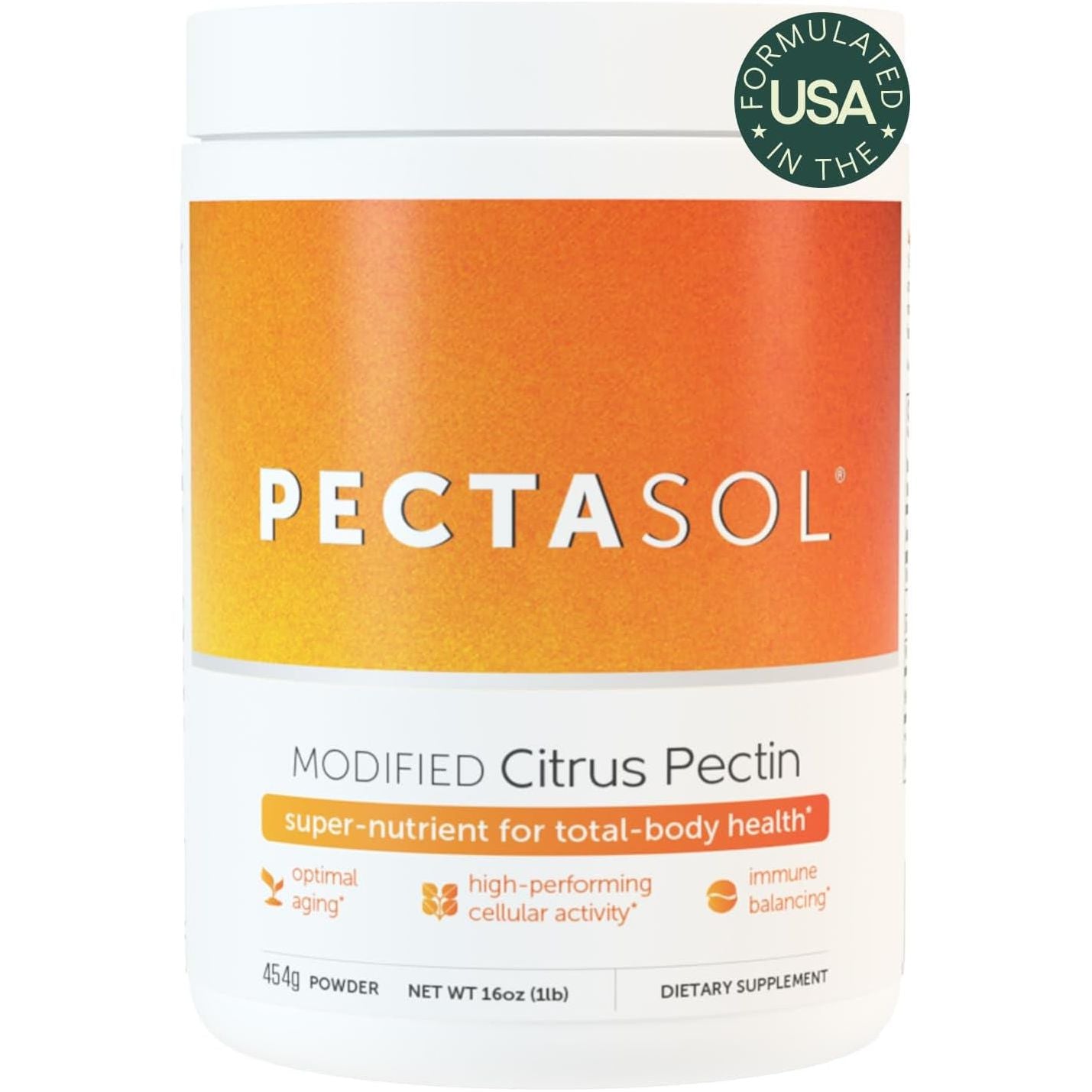 Pectasol Modified Citrus Pectin – 454G Powder to Support the Heart, Immune System, Inflammation Response & Healthy Aging