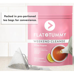 Flat Tummy Weekend Cleanse Tea - All Natural Colon Cleanse 30 Day Program