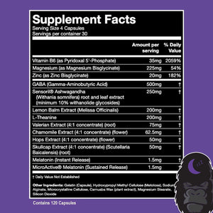 Gorilla Dream Sleep & Recovery Supplement (120 Capsules)