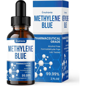 Methylene Blue Pharmaceutical Grade - Brain Supplement, Cleanse and Detox Blue Methylene (60Ml) - Lab Tested - USA Made