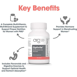 Optimox Optivite PMT Supplement - PMS Support for Women, Hormonal Balance - 180 Count