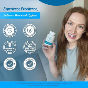 Oral Health Probiotic – 4-Strain Formula for Healthy Gums, Teeth & Fresh Breath – 30 Chewable Tablets