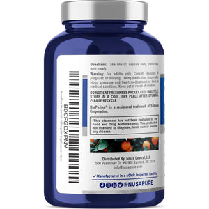 Nusapure Hesperidin 500 Mg per Veggie Caps - 180 Capsules