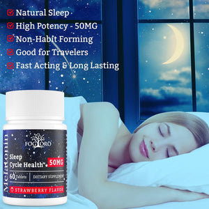 Powerful Melatonin - Fall Asleep Faster & Stay Asleep Longer