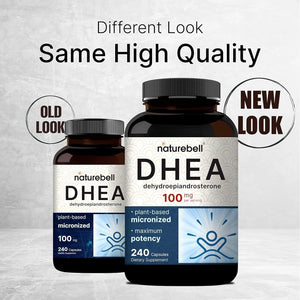Naturebell DHEA 100Mg – Supports Energy Level, Metabolism, and Healthy Aging 240 Capsules
