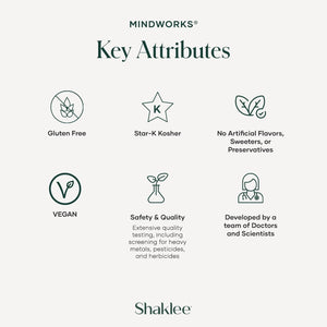 Shaklee Mindworks® - Brain Health Supplement for Brain Sharpness & Focus 30 Tablets