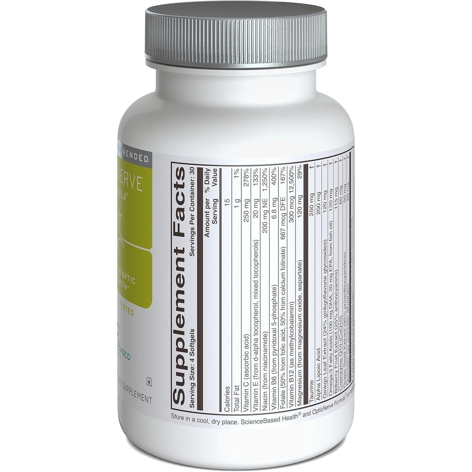 Optic Nerve Formula - Supports Ocular Circulation and Normal Nerve Function (30 Day Supply)