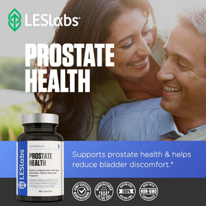 LES Labs Prostate Health – Prostate Support, Urinary Tract Health, Fewer Bathroom Visits & Improved Sleep – 60 Capsules