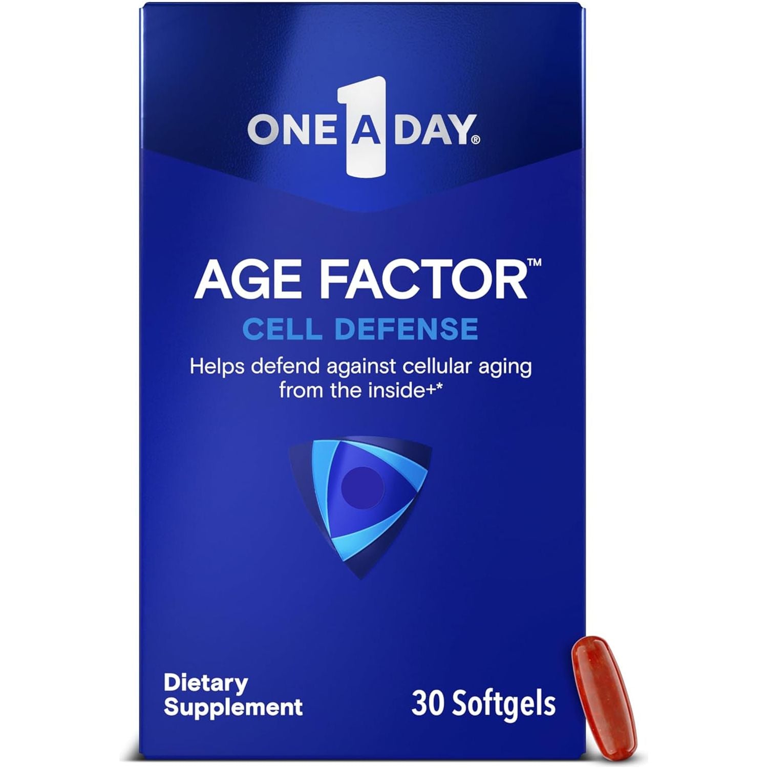 One a Day Age Factor Cell Defense-Cell Health Supplement to Support Healthy Aging Journey, 30 Softgels