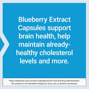 Life Extension Blueberry Extract Capsules - for Brain Health Support - Non-Gmo, Gluten-Free ,Vegetarian - 60 Capsules