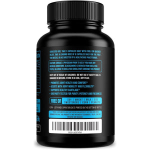 Glucosamine Chondroitin with Turmeric MSM Boswellia - Natural Joint Supplement 90 Capsules